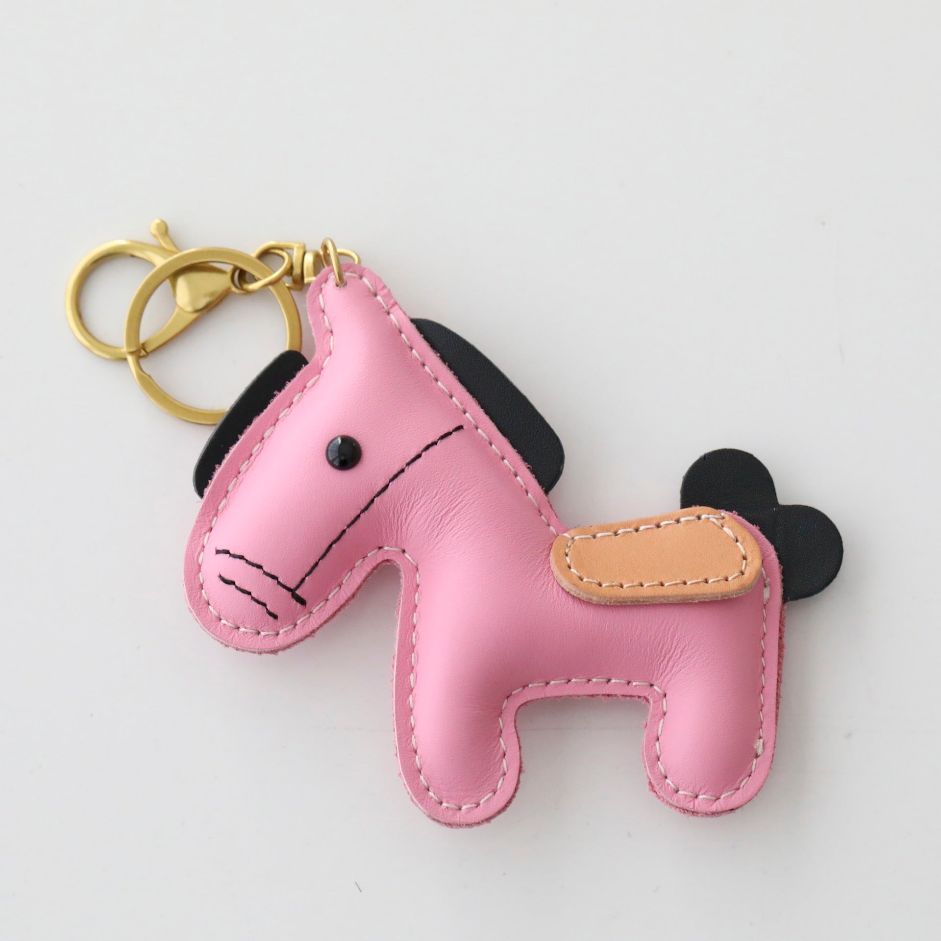 Leather Horse Keyring