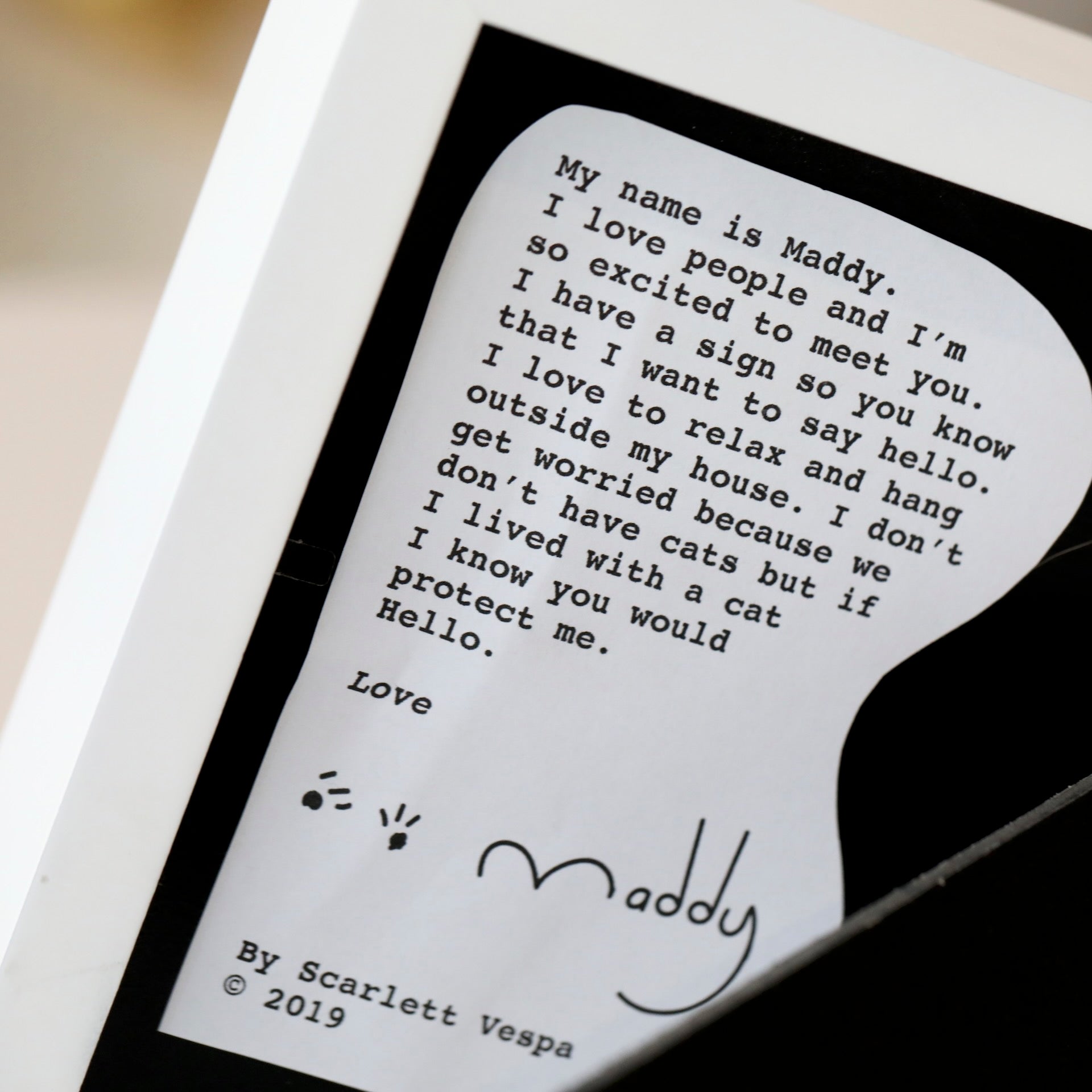 'Maddy' Childrens Bedside Story Artwork