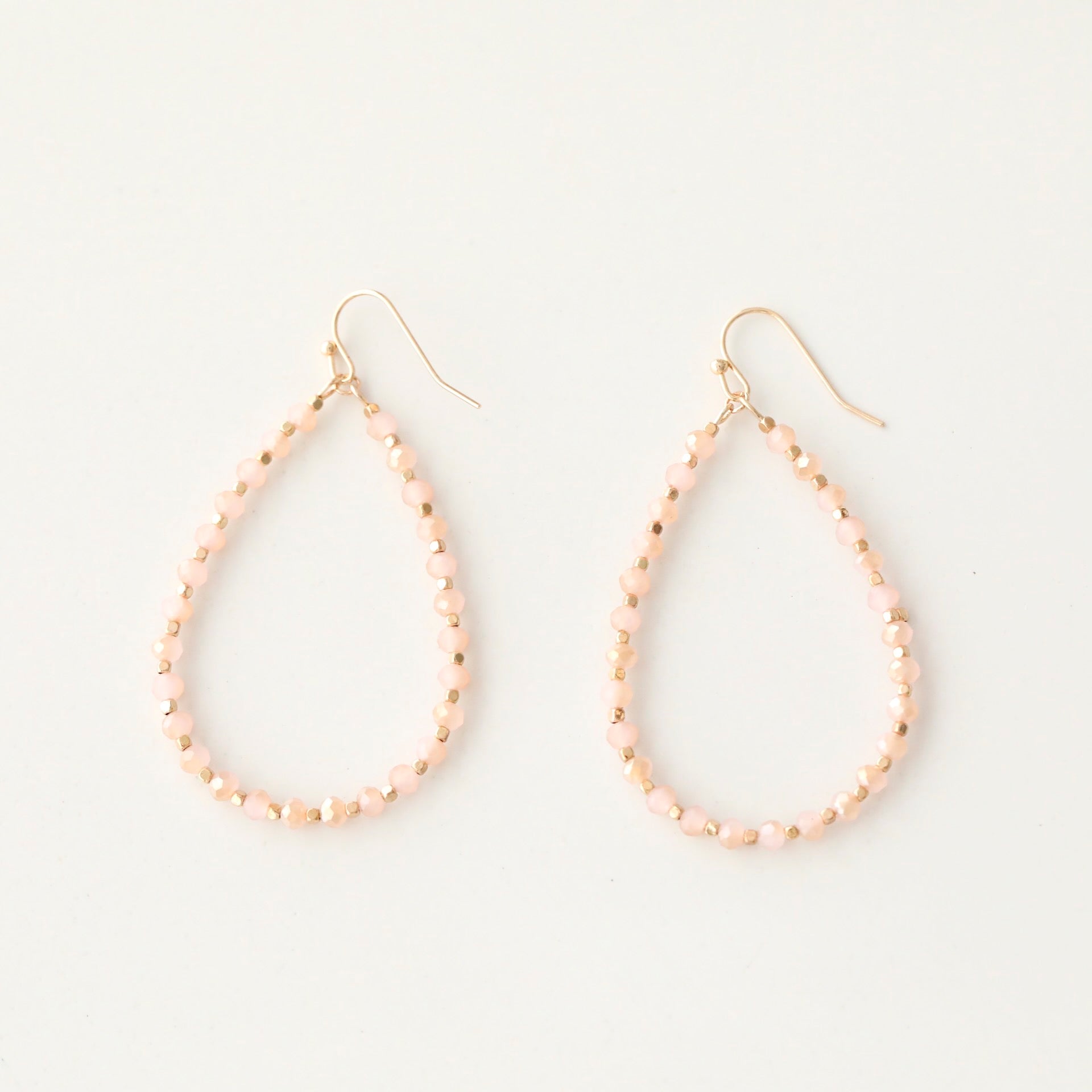 Beaded Teardrop Shaped Earrings