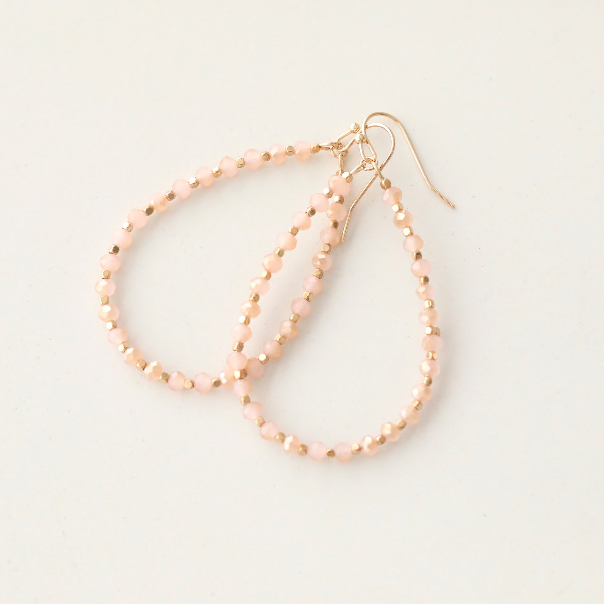 Beaded Teardrop Shaped Earrings