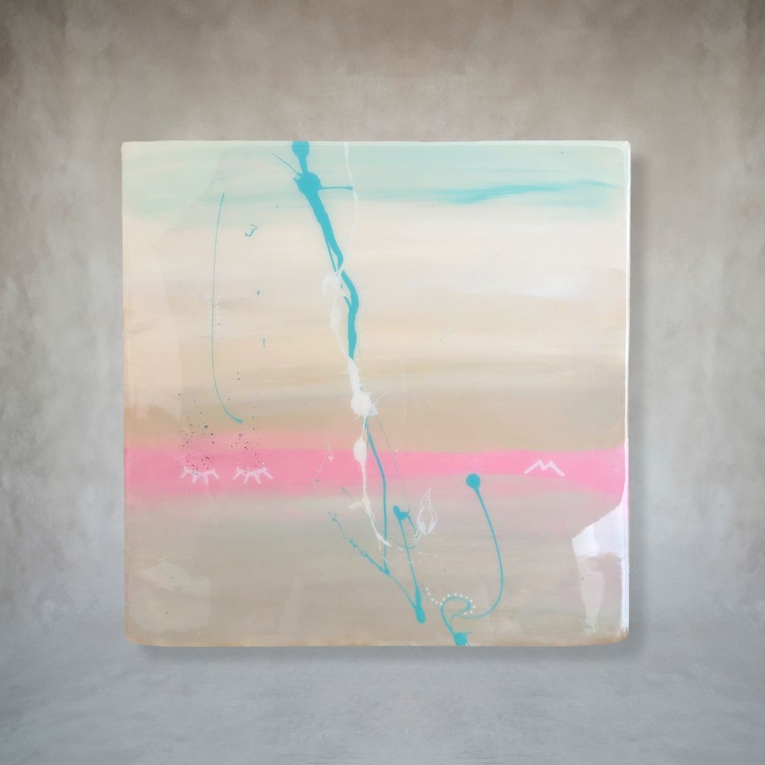 Pink Dreaming by Scarlett Vespa - Original Acrylic and Resin Artwork
