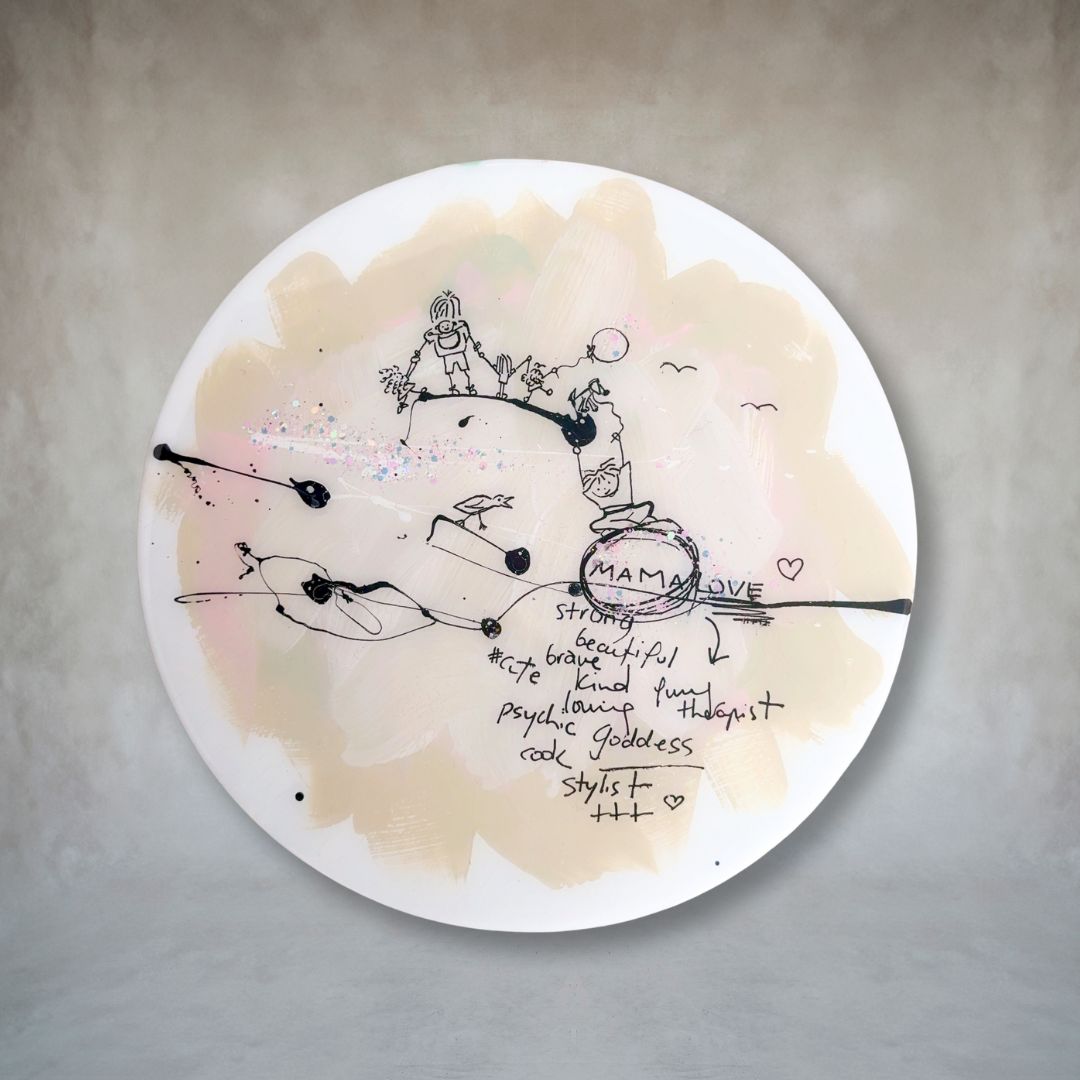 Mama Love Is by Scarlett Vespa - Original Acrylic and Resin Artwork