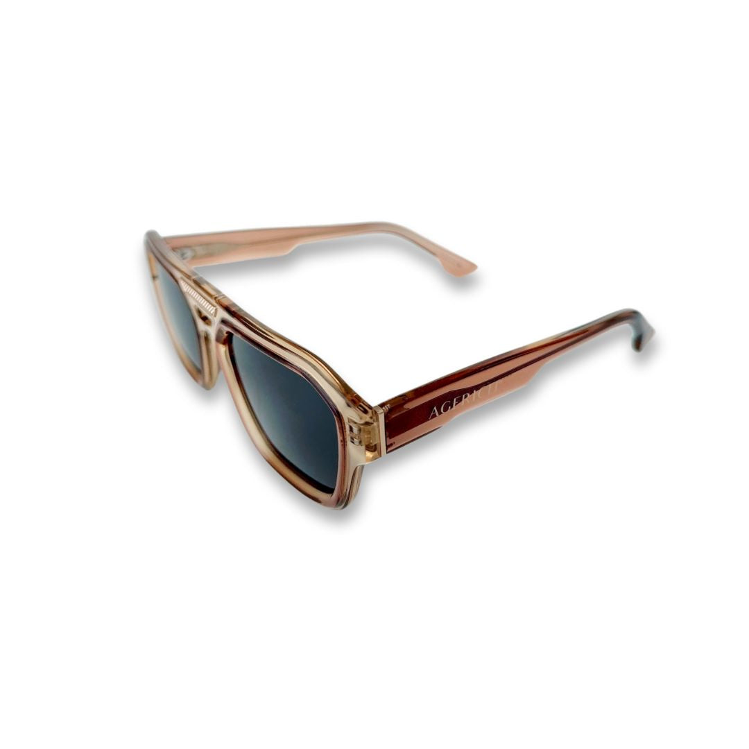 Mr & Mrs V Sunglasses 'Brown Metal Tunes'