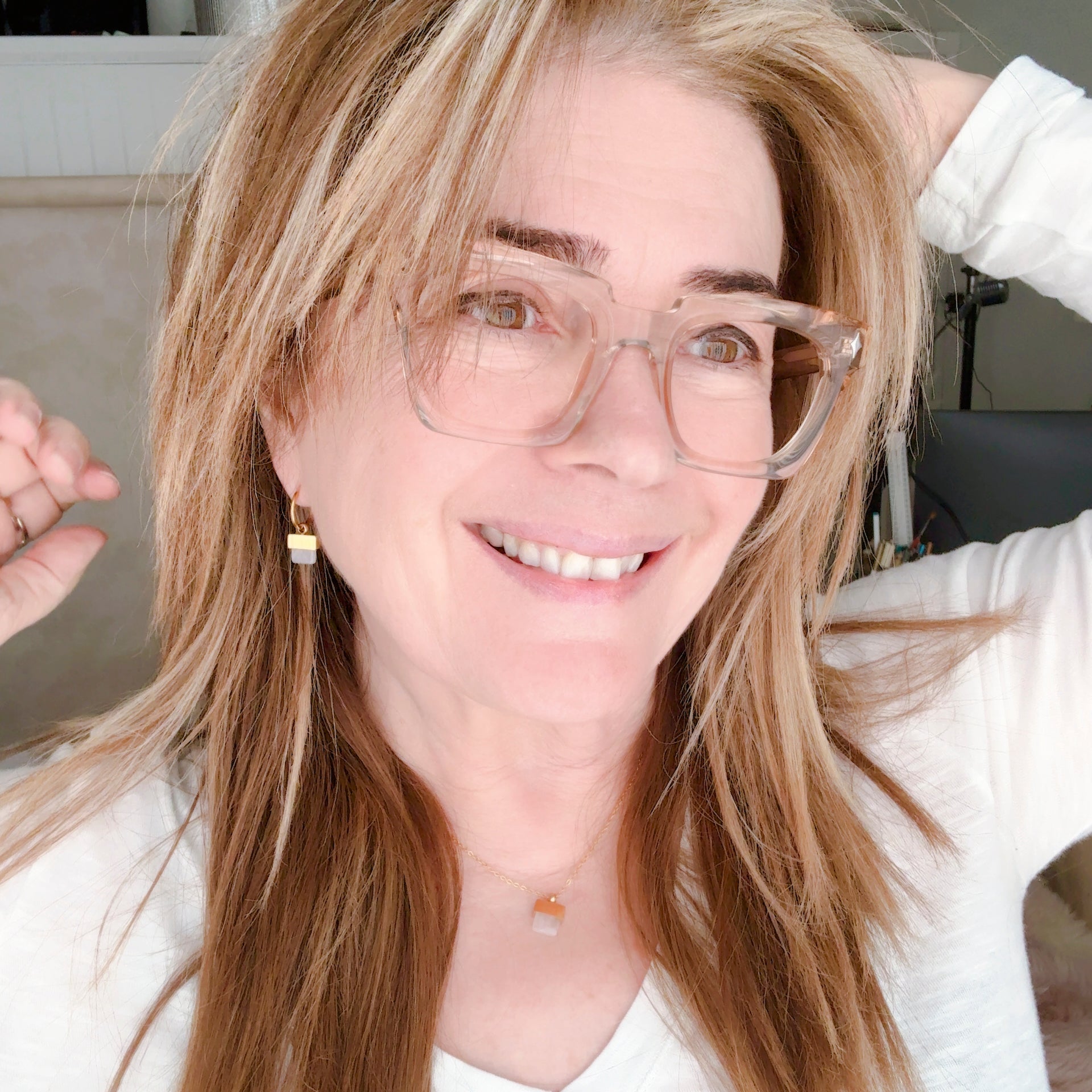 Gold & Crystal Set of Necklaces & Earrings