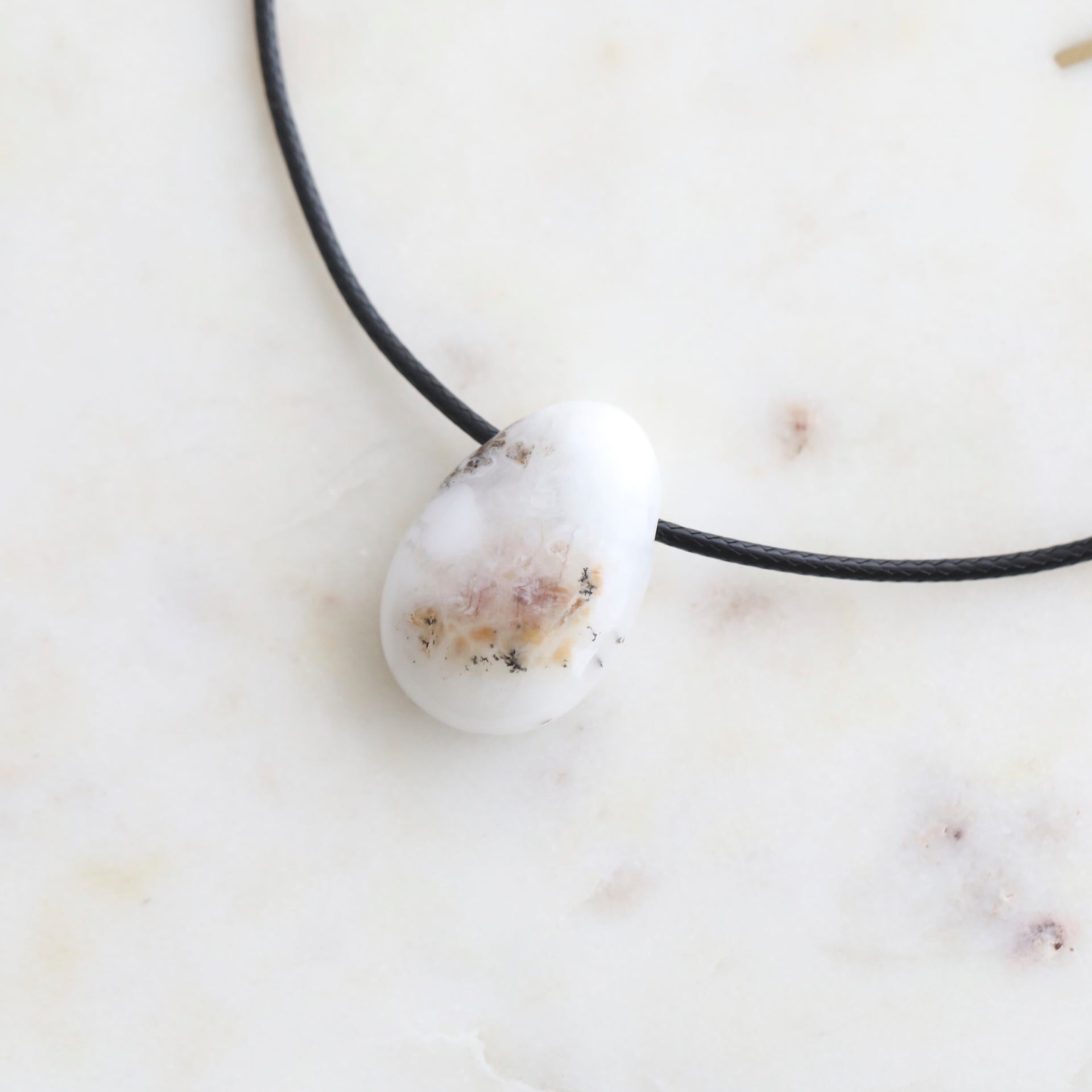 Crystal Pendant with Leather Necklaces