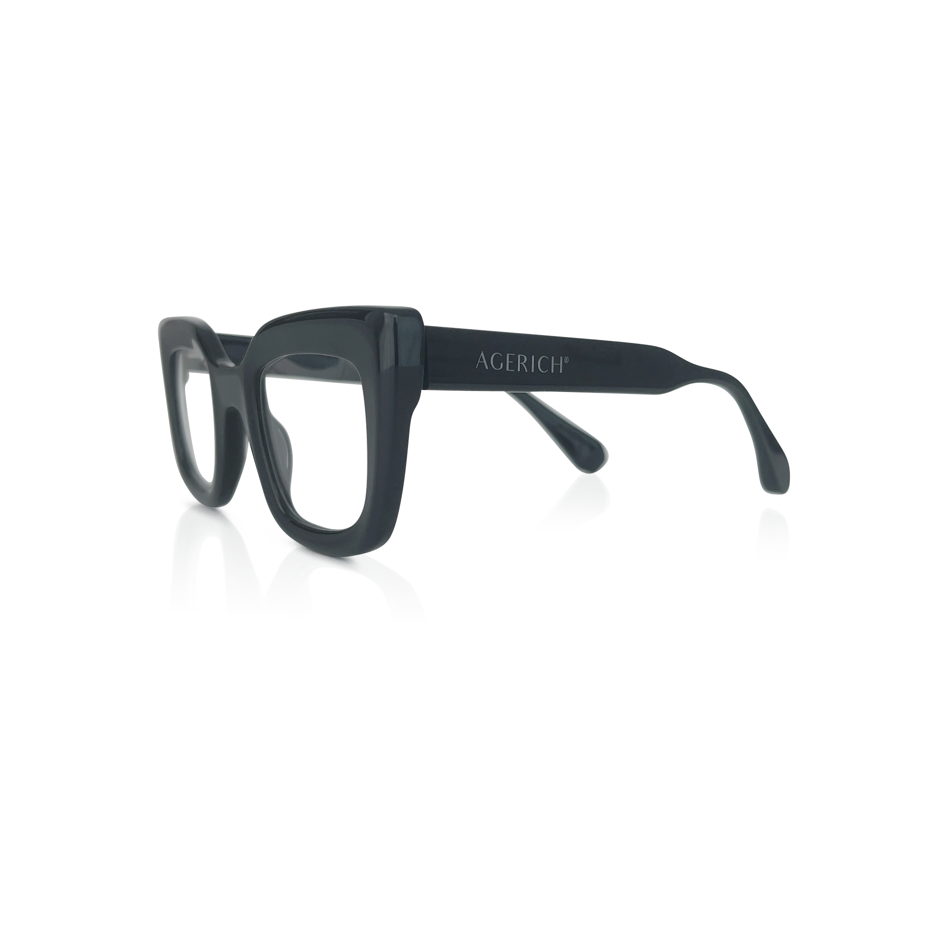 Side View of Mrs V Eyewear 'The Cat' - Featuring Stainless Steel Hinges and Classic Cat-Eye Design