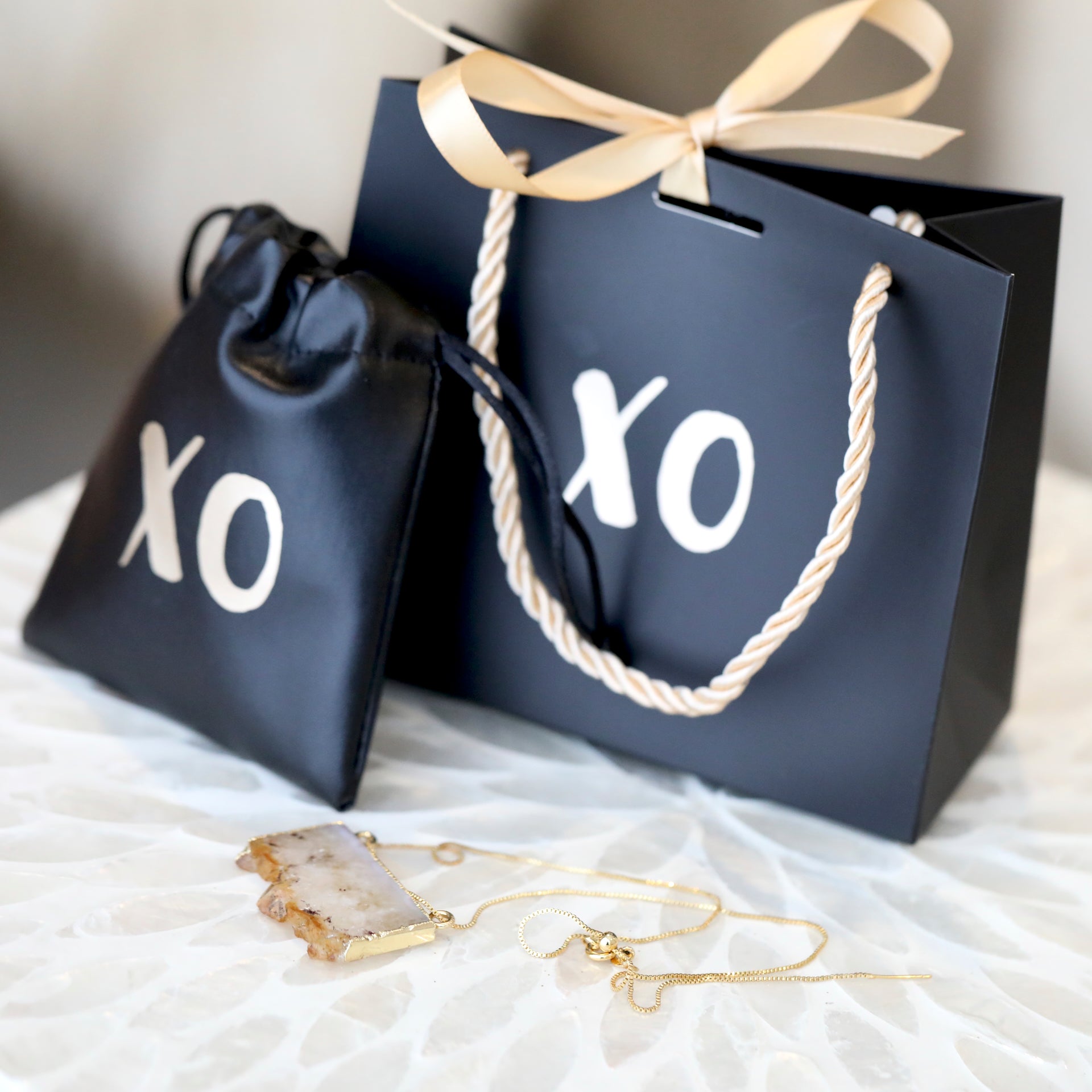 Crystal Citrine Raw Sliced Pendent with Gold Chain