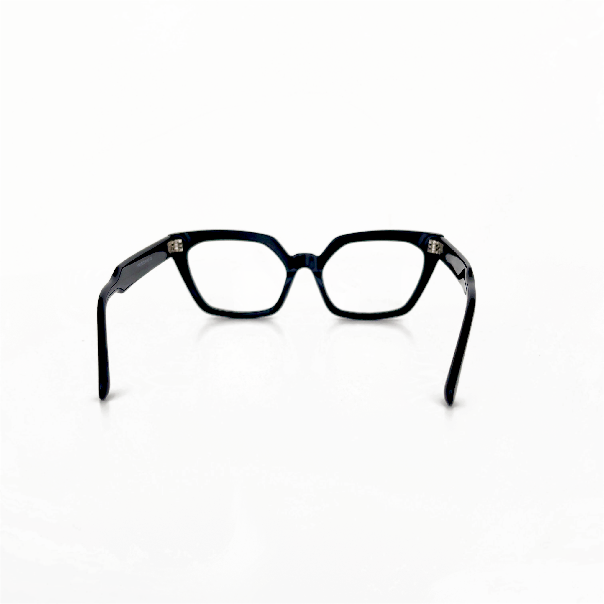 Back View of Mrs V Eyewear 'No Wing Man' - Featuring Stainless Steel Hinges and Confident Design