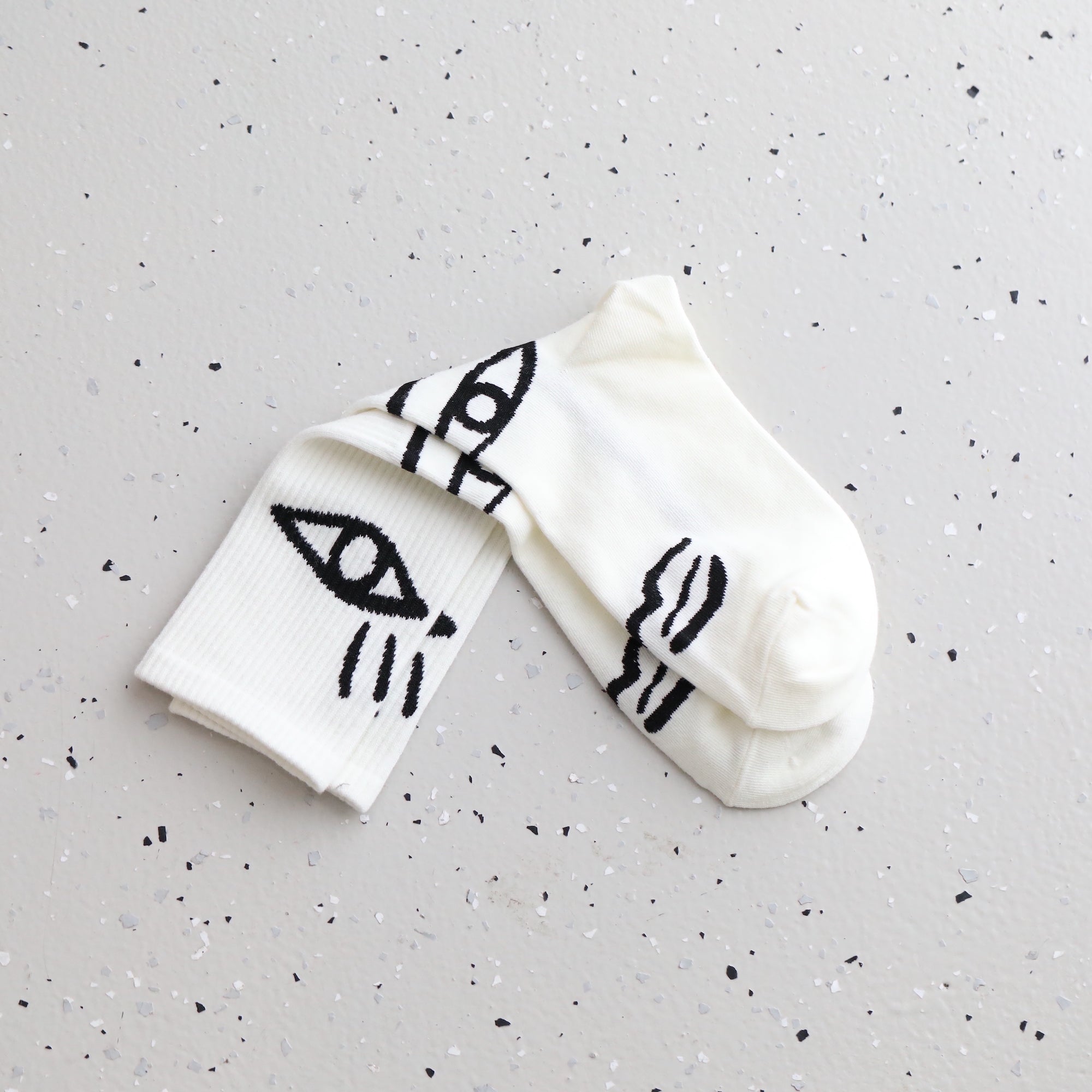 Abstract Print Socks