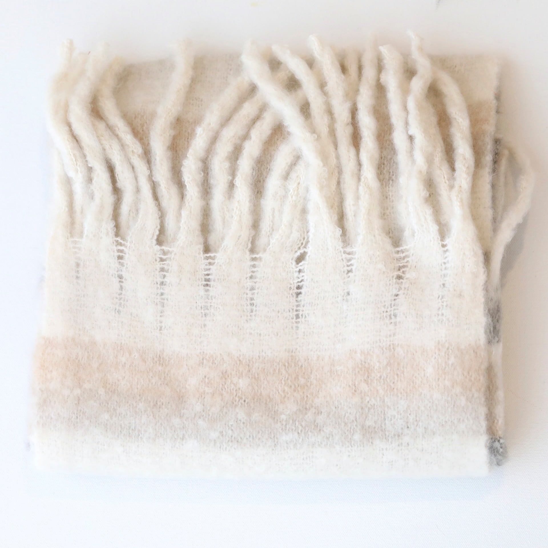 Cream & Stone Scarf