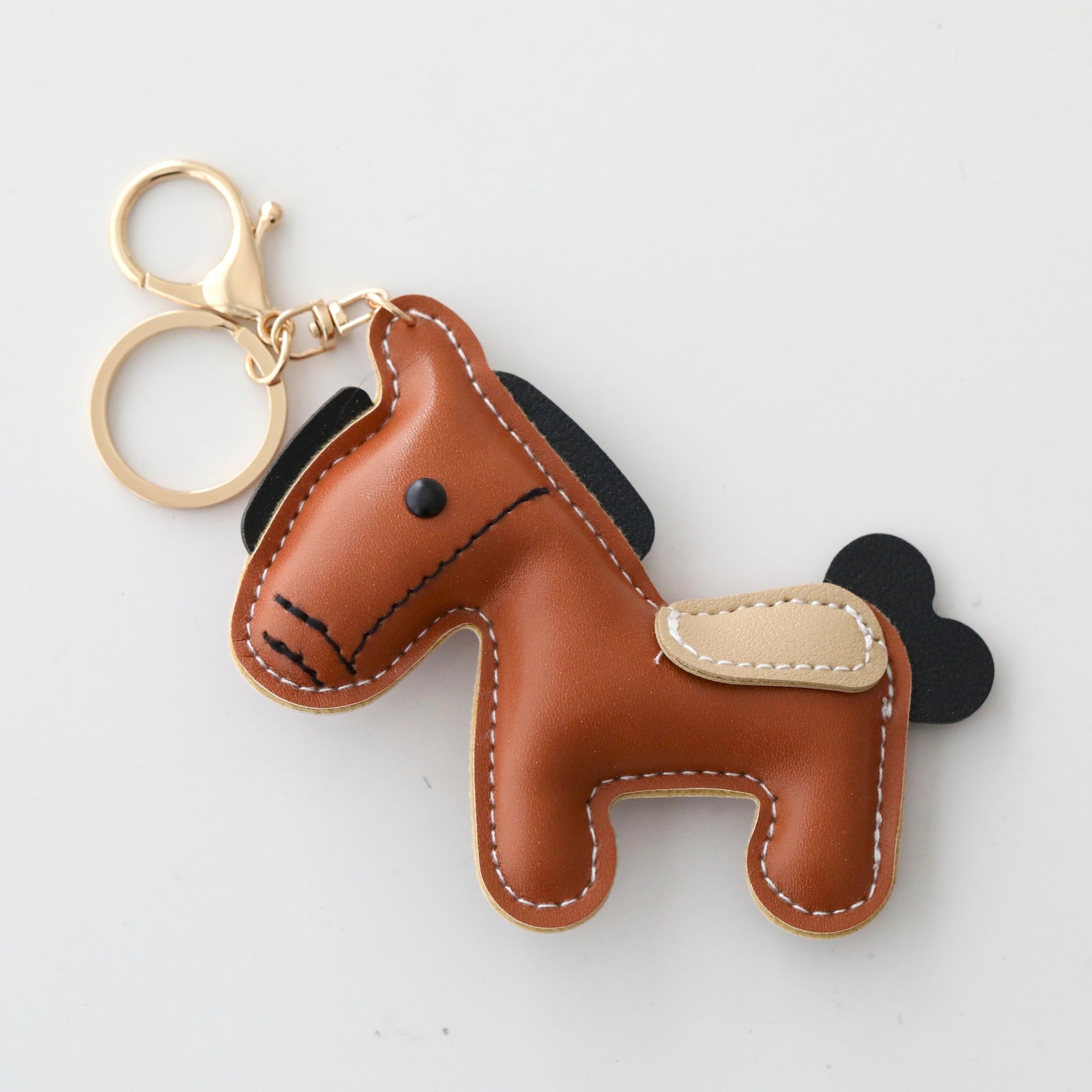 Leather Horse Keyring