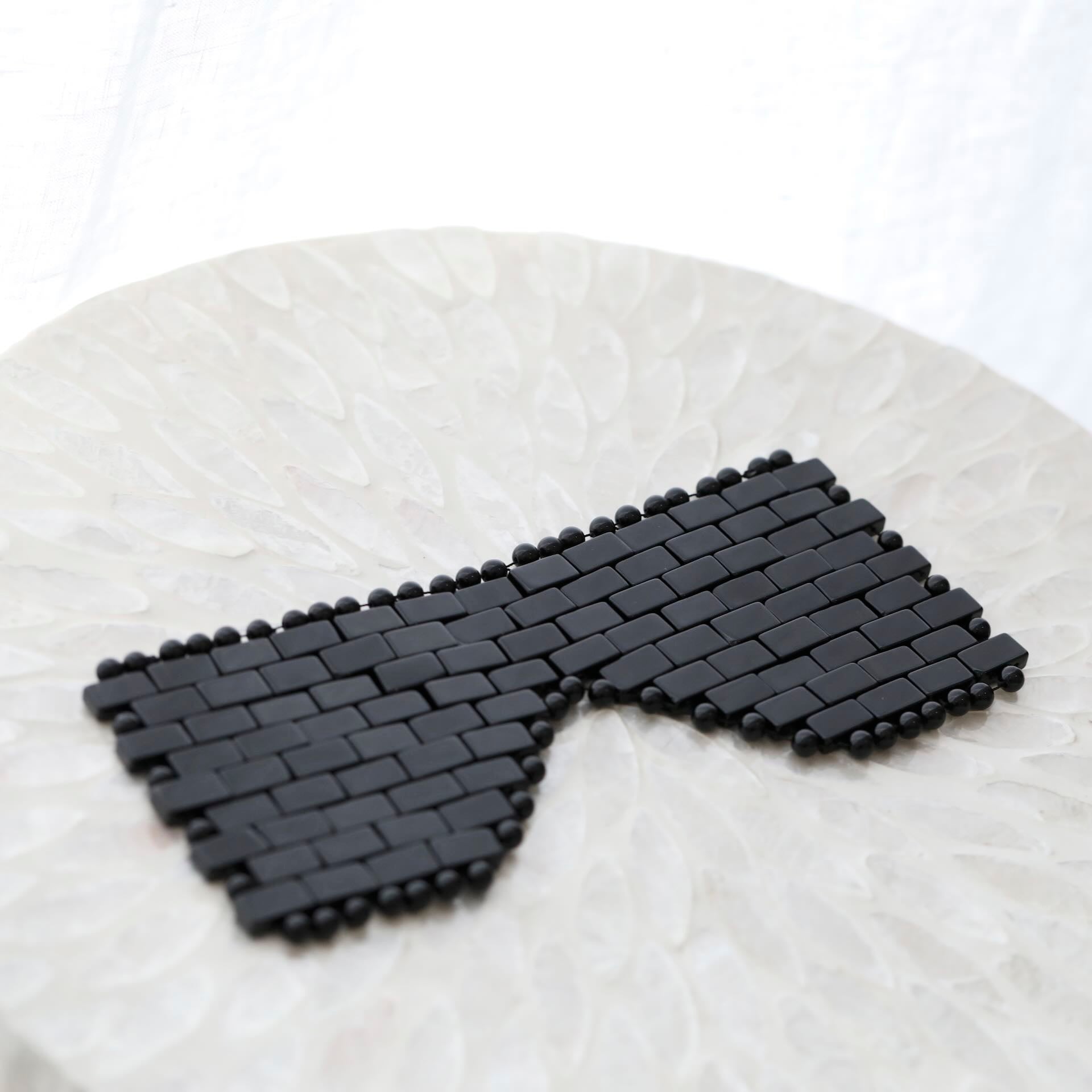 Obsidian Crystal Eye-mask by Mrs V – Protection and Clarity
